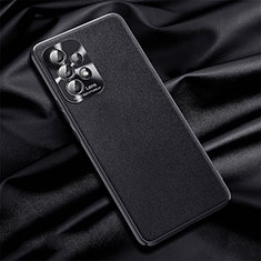 Funda Lujo Cuero Carcasa QK2 para Samsung Galaxy M32 5G Negro