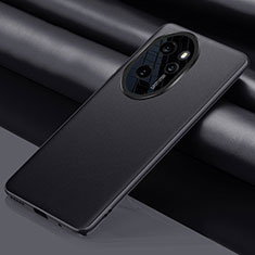 Funda Lujo Cuero Carcasa QK3 para Huawei Honor 100 Pro 5G Negro
