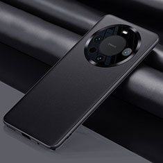 Funda Lujo Cuero Carcasa QK4 para Huawei Mate 60 Pro+ Plus Negro