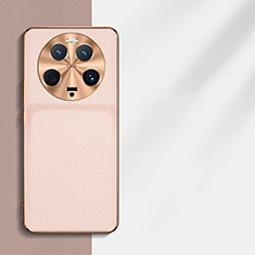 Funda Lujo Cuero Carcasa QK4 para Xiaomi Mi 13 Ultra 5G Rosa