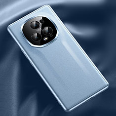 Funda Lujo Cuero Carcasa QK5 para Huawei Honor Magic5 Ultimate 5G Azul Cielo