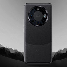 Funda Lujo Cuero Carcasa QK5 para Huawei Mate 60 Pro+ Plus Negro