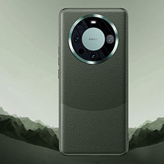 Funda Lujo Cuero Carcasa QK5 para Huawei Mate 60 Pro+ Plus Verde