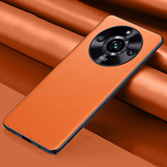 Funda Lujo Cuero Carcasa QK5 para Realme 11 Pro 5G Naranja