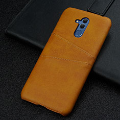 Funda Lujo Cuero Carcasa R01 para Huawei Mate 20 Lite Naranja