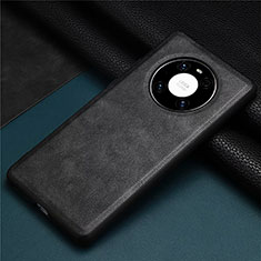 Funda Lujo Cuero Carcasa R01 para Huawei Mate 40E 5G Negro