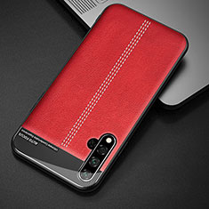 Funda Lujo Cuero Carcasa R01 para Huawei Nova 5 Pro Rojo