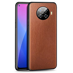 Funda Lujo Cuero Carcasa R01 para Oppo Ace2 Marron