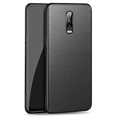 Funda Lujo Cuero Carcasa R01 para Oppo RX17 Pro Negro