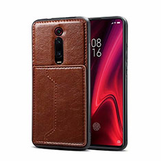 Funda Lujo Cuero Carcasa R01 para Xiaomi Redmi K20 Pro Marron