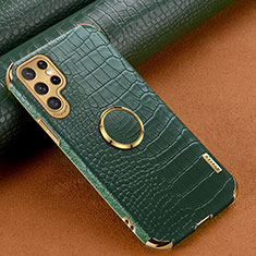 Funda Lujo Cuero Carcasa R02 para Samsung Galaxy S21 Ultra 5G Verde