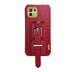 Funda Lujo Cuero Carcasa R02 para Xiaomi Mi 11 Lite 4G Rojo