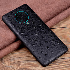 Funda Lujo Cuero Carcasa R02 para Xiaomi Redmi K30 Pro 5G Negro