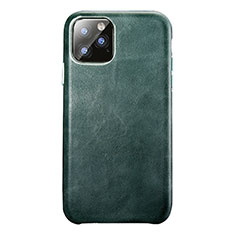 Funda Lujo Cuero Carcasa R03 para Apple iPhone 11 Pro Max Verde