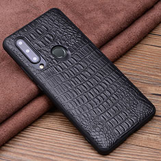 Funda Lujo Cuero Carcasa R03 para Huawei Honor 20i Negro