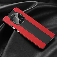 Funda Lujo Cuero Carcasa R03 para Huawei Mate 40 Pro Rojo