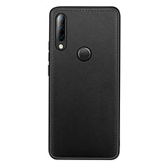 Funda Lujo Cuero Carcasa R03 para Huawei P30 Lite New Edition Negro