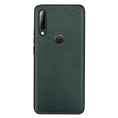 Funda Lujo Cuero Carcasa R03 para Huawei P30 Lite Verde