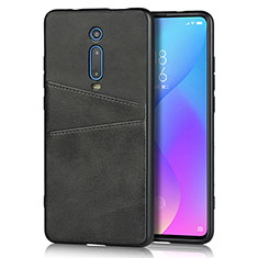 Funda Lujo Cuero Carcasa R03 para Xiaomi Mi 9T Pro Negro