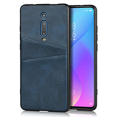 Funda Lujo Cuero Carcasa R03 para Xiaomi Redmi K20 Pro Azul