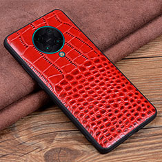 Funda Lujo Cuero Carcasa R03 para Xiaomi Redmi K30 Pro Zoom Rojo