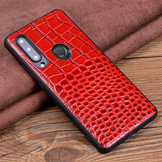 Funda Lujo Cuero Carcasa R04 para Huawei Honor 20 Lite Rojo