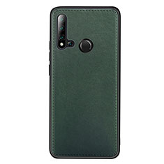 Funda Lujo Cuero Carcasa R04 para Huawei P20 Lite (2019) Verde