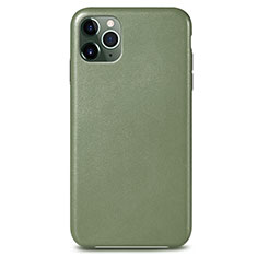 Funda Lujo Cuero Carcasa R05 para Apple iPhone 11 Pro Verde