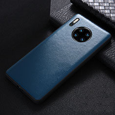 Funda Lujo Cuero Carcasa R05 para Huawei Mate 30 Azul