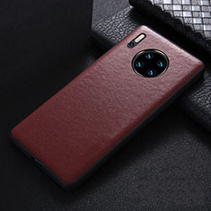 Funda Lujo Cuero Carcasa R05 para Huawei Mate 30 Rojo Rosa