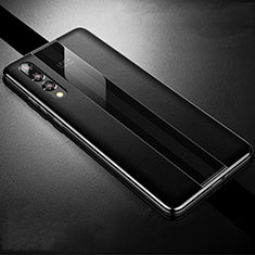 Funda Lujo Cuero Carcasa R05 para Huawei P20 Pro Negro