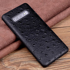 Funda Lujo Cuero Carcasa R05 para Samsung Galaxy S10 5G Negro