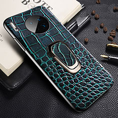 Funda Lujo Cuero Carcasa R06 para Huawei Mate 30 Azul