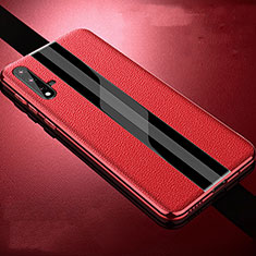 Funda Lujo Cuero Carcasa R06 para Huawei Nova 5 Pro Rojo