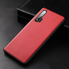 Funda Lujo Cuero Carcasa R06 para Huawei Nova 6 Rojo