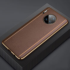 Funda Lujo Cuero Carcasa R07 para Huawei Mate 30 Pro 5G Marron