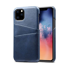 Funda Lujo Cuero Carcasa R10 para Apple iPhone 11 Pro Max Azul