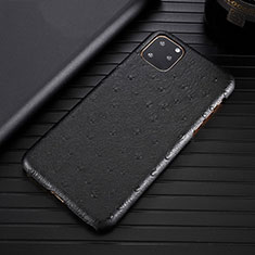 Funda Lujo Cuero Carcasa S01 para Apple iPhone 11 Pro Max Negro