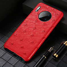 Funda Lujo Cuero Carcasa S01 para Huawei Mate 30 Pro 5G Rojo