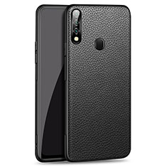 Funda Lujo Cuero Carcasa S01 para Oppo A8 Negro