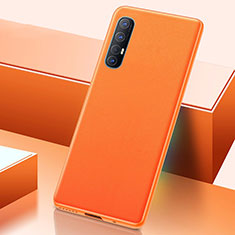 Funda Lujo Cuero Carcasa S01 para Oppo Find X2 Neo Naranja