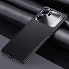 Funda Lujo Cuero Carcasa S01 para Oppo K10 5G Negro