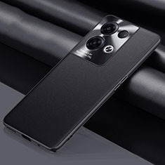 Funda Lujo Cuero Carcasa S01 para Oppo Reno8 Pro+ Plus 5G Negro