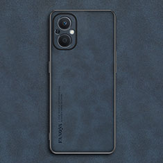 Funda Lujo Cuero Carcasa S01 para Oppo Reno8 Z 5G Azul