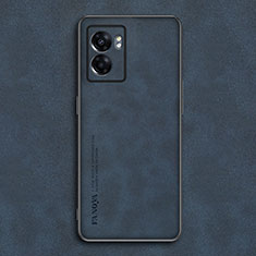 Funda Lujo Cuero Carcasa S01 para Realme Narzo 50 5G Azul