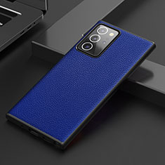 Funda Lujo Cuero Carcasa S01 para Samsung Galaxy Note 20 Ultra 5G Azul