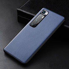 Funda Lujo Cuero Carcasa S01 para Xiaomi Mi 10 Ultra Azul