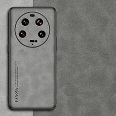 Funda Lujo Cuero Carcasa S01 para Xiaomi Mi 13 Ultra 5G Gris