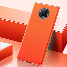 Funda Lujo Cuero Carcasa S01 para Xiaomi Poco F2 Pro Naranja