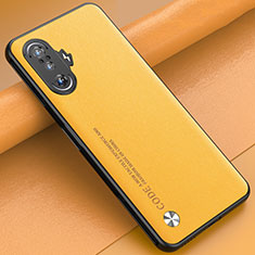 Funda Lujo Cuero Carcasa S01 para Xiaomi Poco F3 GT 5G Amarillo